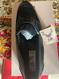 SCARPE MOCASSINO NUOVE PELLE DI CERVO N.45