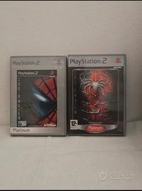 Spider-Man e Spider-Man 3 Platinum PS2 