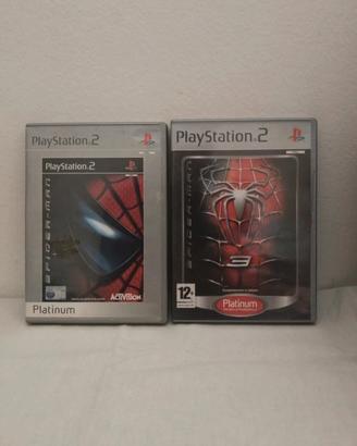 Spider-Man e Spider-Man 3 Platinum PS2 