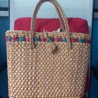 borsa in paglia vintage 
