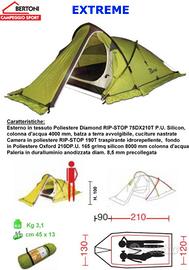 Tenda da campeggio - Bertoni Xtreme - Compatta -