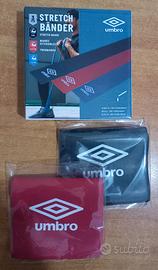 2 fasce sport elastiche ed estensibili