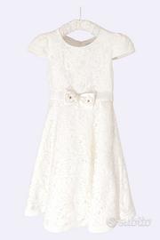 Abito Damigella/Battesimo Bimba - Pizzo e Perle