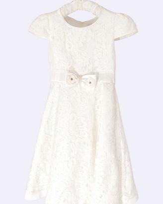 Abito Damigella/Battesimo Bimba - Pizzo e Perle