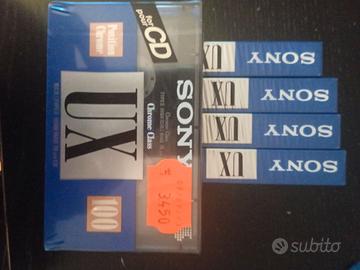 5 Audio Cassette SONY UX 100 chrome sigillate CD