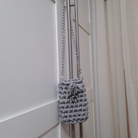 Borsetta uncinetto argento