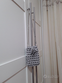 Borsetta uncinetto argento