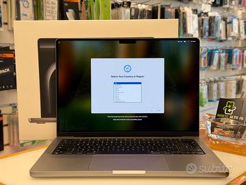 MacBook Pro 14” M3 16GB Ram /512GB SSD Grigio