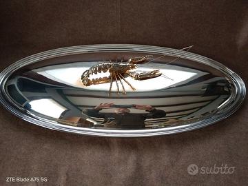 Regale aragostiera da centro, in Silver plate