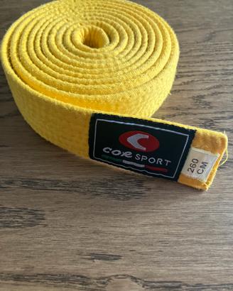 Cintura gialla karate,  260 cm
