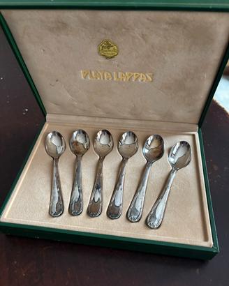 6 cucchiaini nuovi color argento Plata Lappas