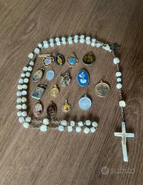Rosario con medagliette sacre Religiose