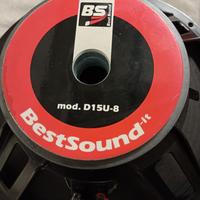 Coppia subwoofer 15 pollici BEST SOUND. OTTIMI.