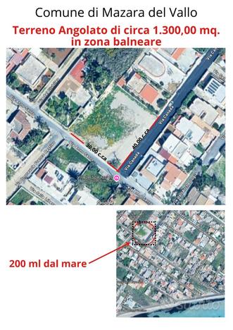 Ampio terreno frazionabile in zona balneare