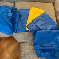 5 Tende in tessuto leggero 150x270