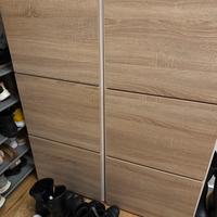 N.2 scarpiere noce chiaro