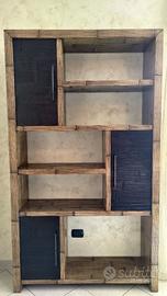 Libreria stile etnico bamboo