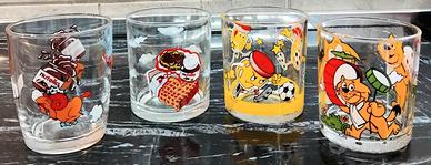Bicchieri nutella Da Collezione Anni 90