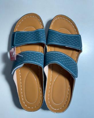 Sandali donna azzurro avio - nuove