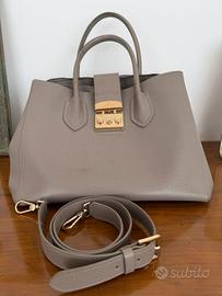 Borsa Furla in pelle color tortora