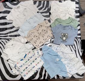 15 PEZZI abbigliamento bambino body 68 cm