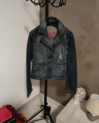 Giubbotto di jeans Onyx taglia s aderente 