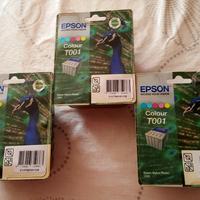 N° 3 cartucce epson inkjet originali