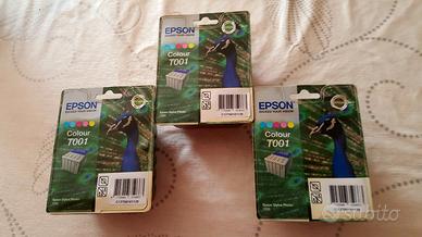N° 3 cartucce epson inkjet originali