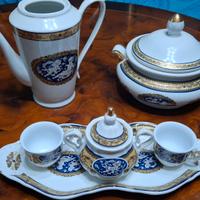 Set Caffè Belle Epoque - Fine Porcellana Blu e Oro