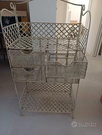 Mobile multiuso in ferro Shabby-chic