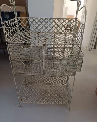 Mobile multiuso in ferro Shabby-chic