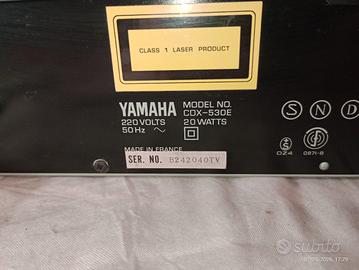Lettore cd YAMAHA cdx 530 e, revisionato.