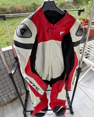 Tuta Dainese ASSEN 2 Pelle Traforata TAGLIA 56
