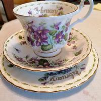 Royal Albert Flower of the month Febbraio trio