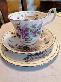 Royal Albert Flower of the month Febbraio trio