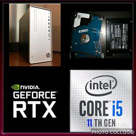 Pc gaming I5 11gen RTX 1tbhdd+ssd+mouse e tastiera