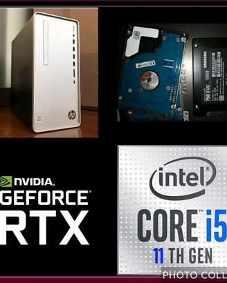 Pc gaming I5 11gen RTX 1tbhdd+ssd+mouse e tastiera