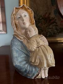 Busto Madonna con Bambino ceramica
