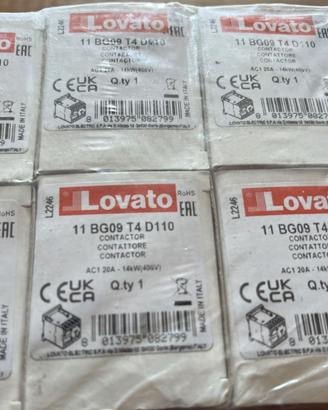 Lovato 11BG09T4D110 contattore 4P 9A AC3  20A AC1