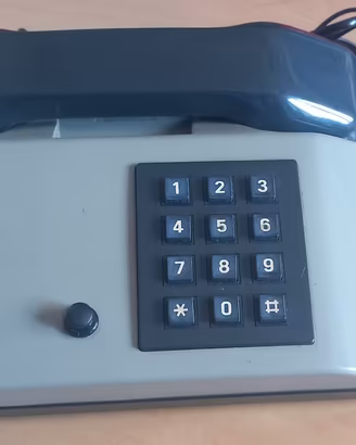 Telefono Vintage SIP Pulsar Anno 1989–Grigio/Nero