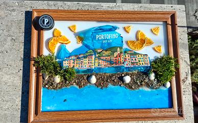 Quadro in resina con Gin Portofino