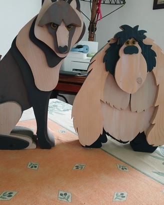 sculture in legno
