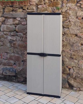 Mongardi Armadio Portascope 68x39,5x168 cm Grigio