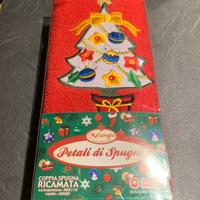 Asciugamani ricamati natalizi