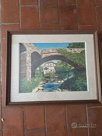 Dipinto ponte Romano Sestri Levante