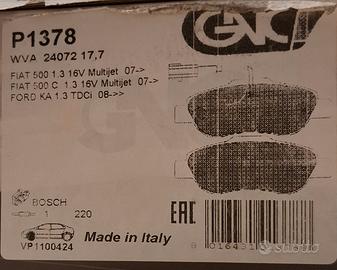 Pastiglie anteriori Fiat