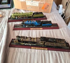 tre locomotive d'epoca