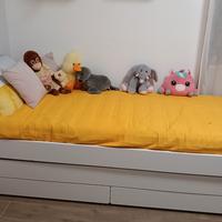 letto Ikea con doppio materasso 