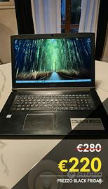 ACER ASPIRE 17.3" - PARI AL NUOVO - SSD 500GB EVO,