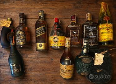 LOTTO 10 BOTTIGLIE DI WHISKY, BRANDY E DISTILLATI